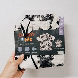Daddy & Me Matching Boy’s Beach Shirt for Children (Size 3T)